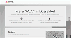 Desktop Screenshot of freifunk-duesseldorf.de