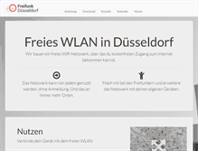Tablet Screenshot of freifunk-duesseldorf.de